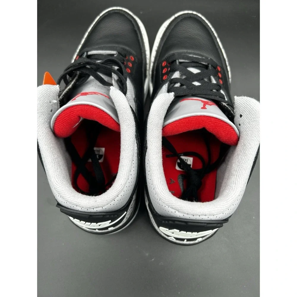 Size 9.5 - Air Jordan 3 Retro OG 2024 Black Cement VNDS
